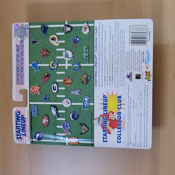 NFL Mark Brunell Starting Lineup Football 10th Year 1997 Edition Brand New - Picture 2 of 3